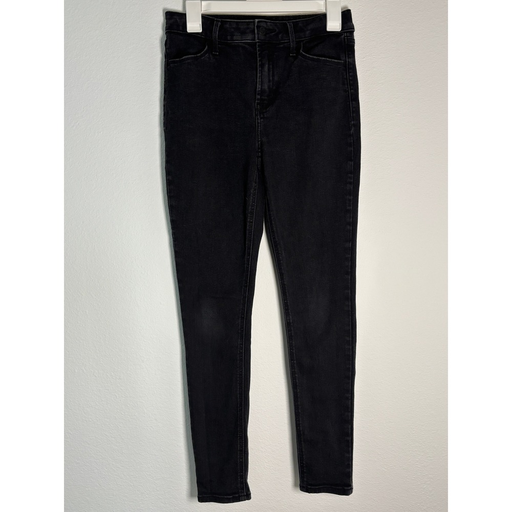 Old Navy High Rise Super Skinny Jeans‎ Black Denim Size 4 Womens Pants